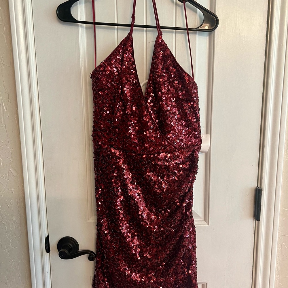 Miss Avenue Rich Burgundy Dress